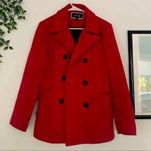 Women’s Red Peacoat